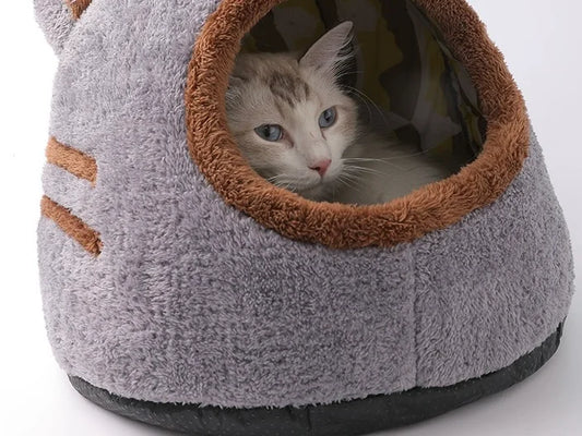 Cuccia Pelosa Igloo per gatti con orecchie - Bau Barker