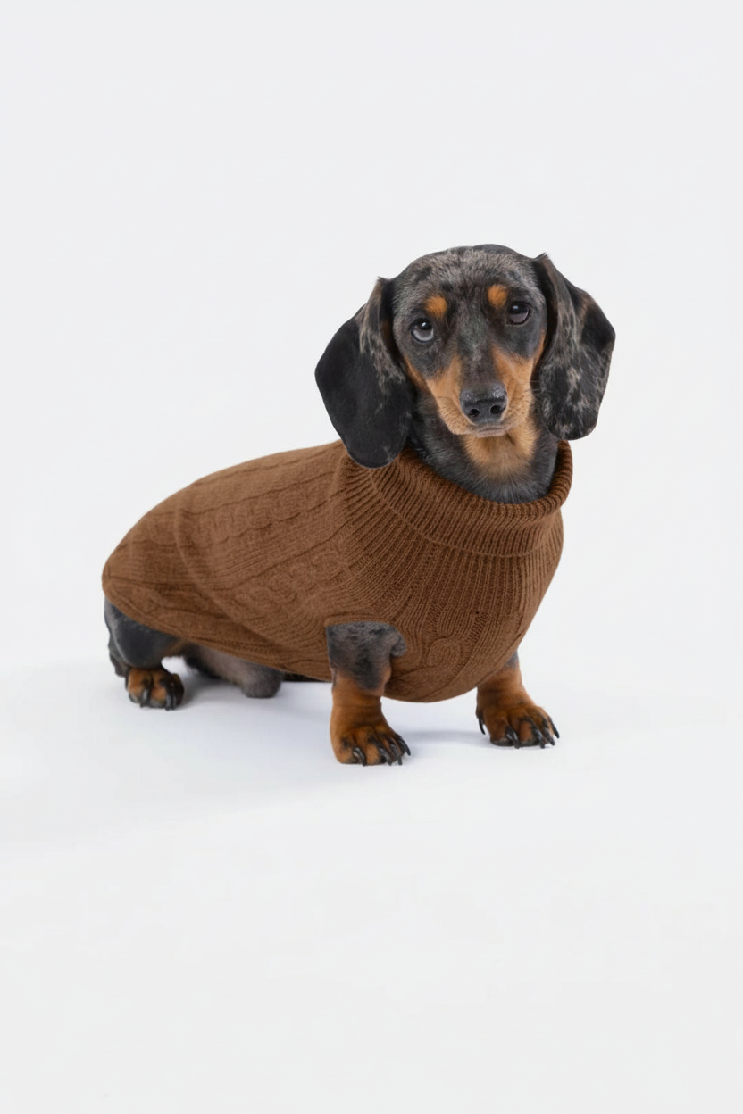 Maglione intrecciato per cani