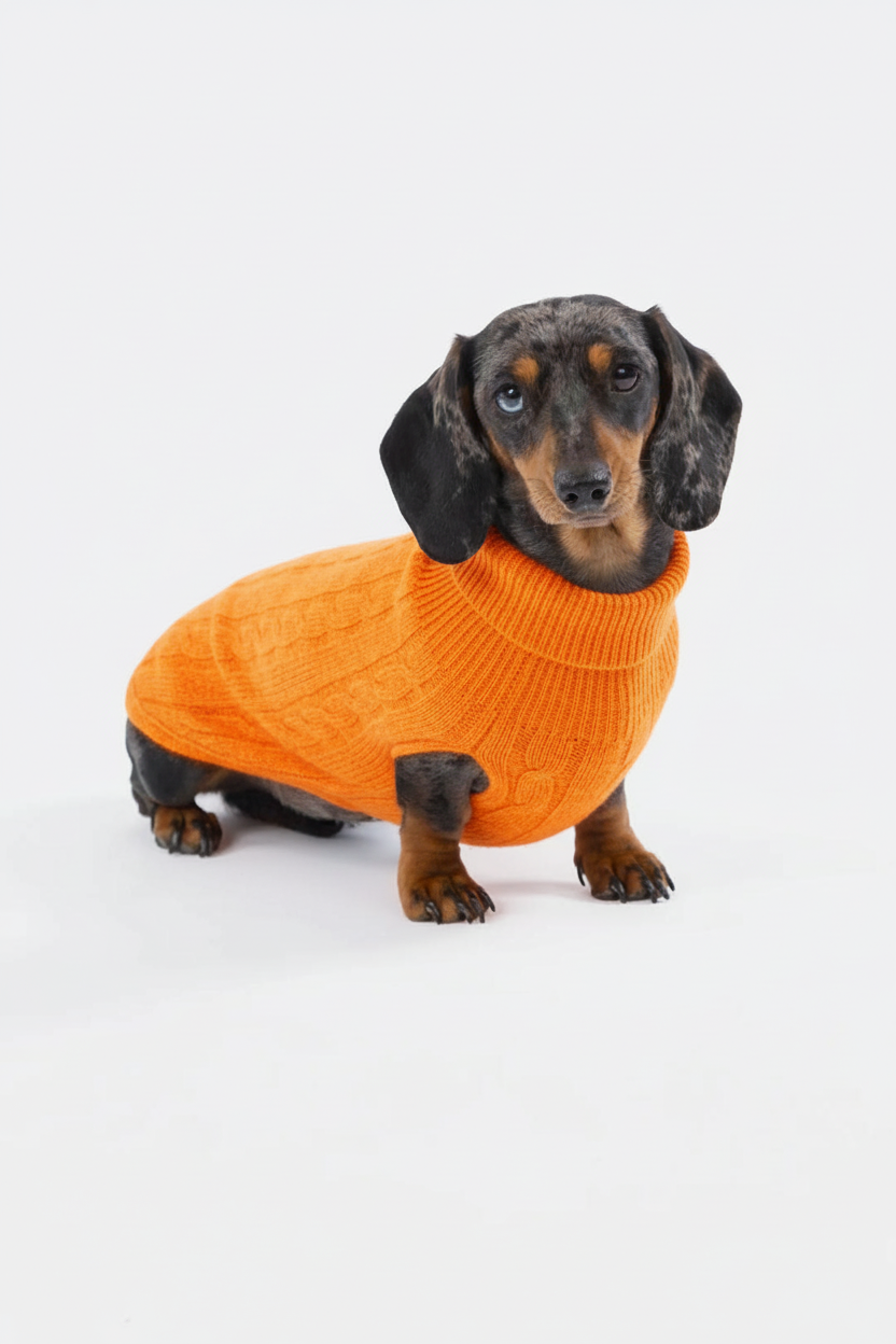 Maglione intrecciato per cani