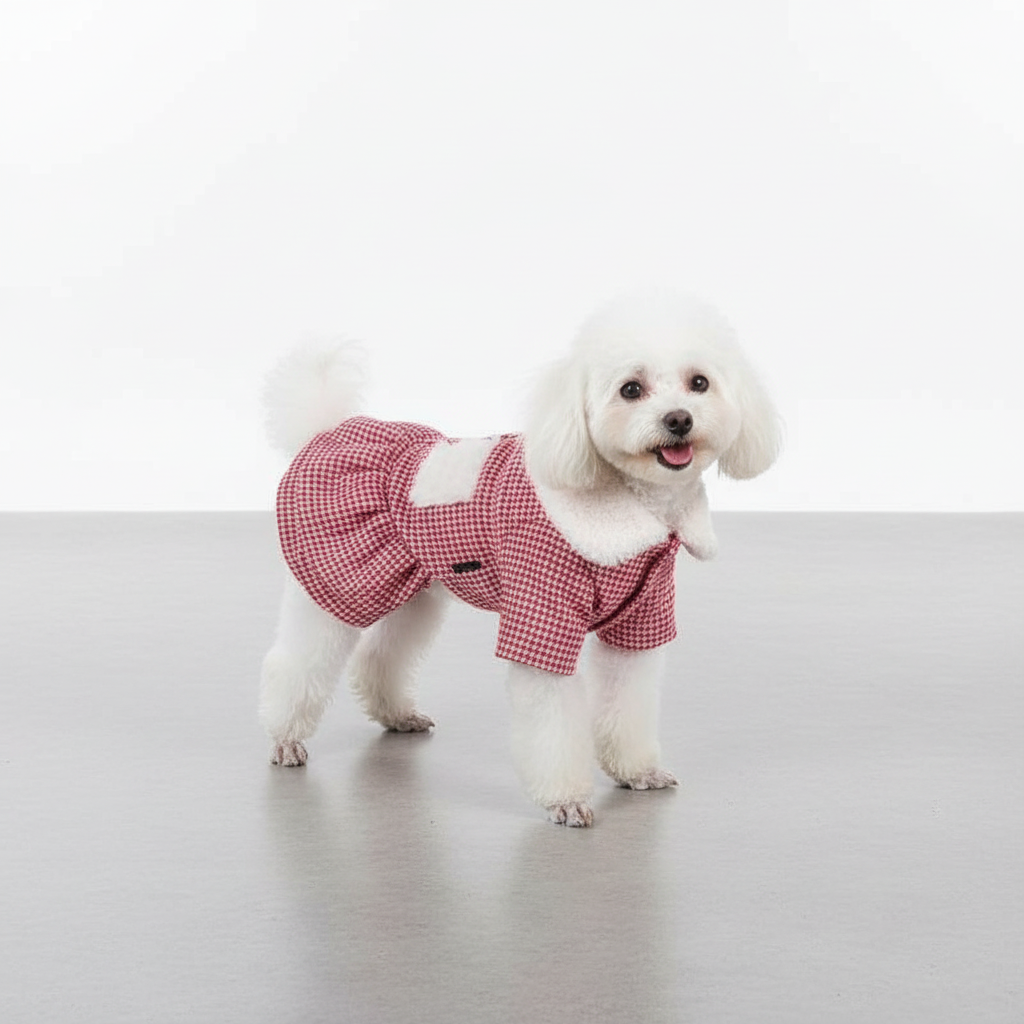 Vestitino per cani con gonna a balze
