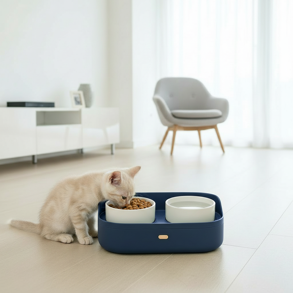 Ciotole con contenitore per cani e gatti