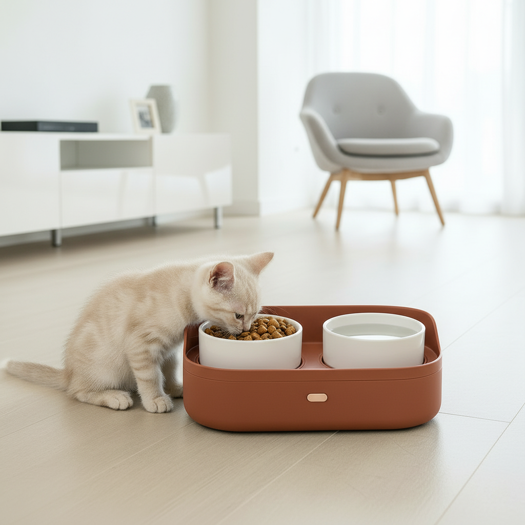 Ciotole con contenitore per cani e gatti