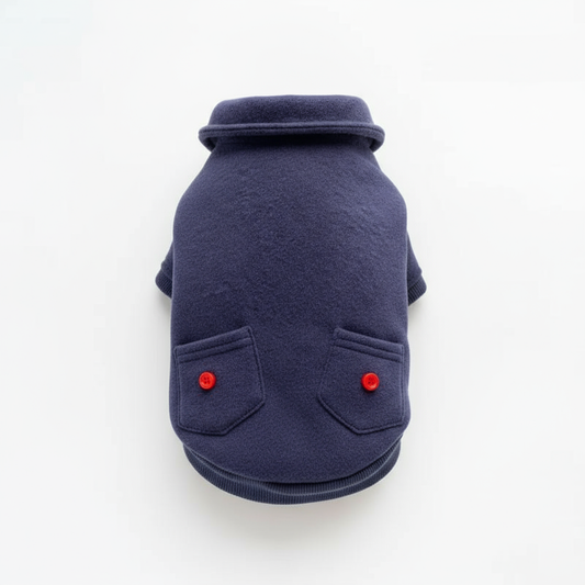 Felpa Cane Con Bottoni